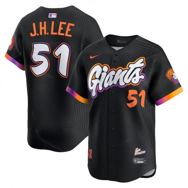 Men's #51 Jung Hoo Lee San Francisco Giants Nike 2025 City Connect Limited Black Jersey