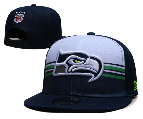 Seattle Seahawks Navy and White Cap