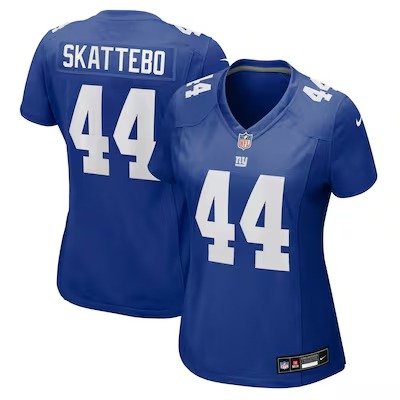 Women's New York Giants #44 Cam Skattebo Nike Royal Team Game Player Jersey