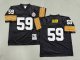 Men's Pittsburgh Steelers #59 Jack Ham Black Jersey