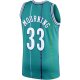Men's Charlotte Hornets Alonzo Mourning Mitchell & Ness Teal 1992/93 Hardwood Classics Swingman Jersey