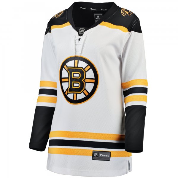 Women's Boston Bruins Fanatics White Away Breakaway Jersey