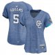 Women's #5 CJ Abrams Washington Nationals Nike 2025 City Connect Limited Blue Jersey
