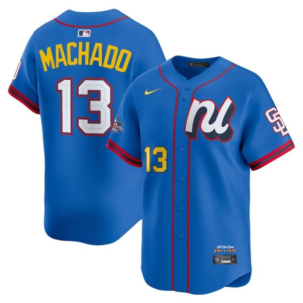 Men's National League #13 Manny Machado Nike Blue 2025 All-Star Edition Limited Player Jersey