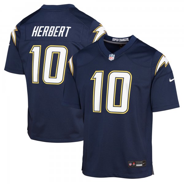 Youth Los Angeles Chargers #10 Justin Herbert Nike Navy Alternate Super Chargers Game Player Jersey